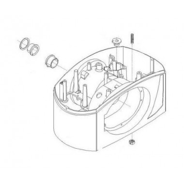 CAME 119RIBX044 Корпус редуктора BX-243