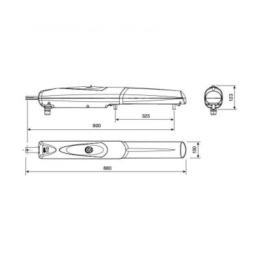 CAME AX402306 привод линейный для распашных ворот