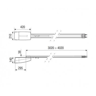 CAME VER13DMS (801MV-0020) привод потолочный для секционных ворот