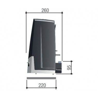 CAME BKV15AGS (801MS-0300) привод для откатных ворот до 1500 кг