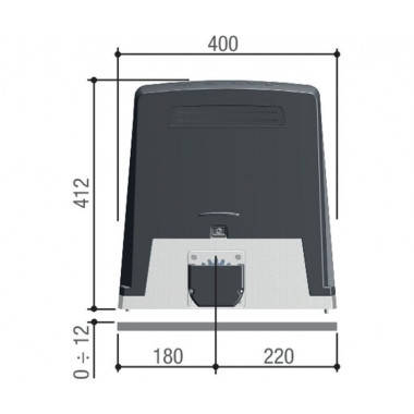 CAME BKV25AGS (801MS-0320) привод для откатных ворот до 2500 кг