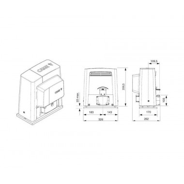 CAME BKS12AGS (801MS-0080) привод для откатных ворот до 1200 кг