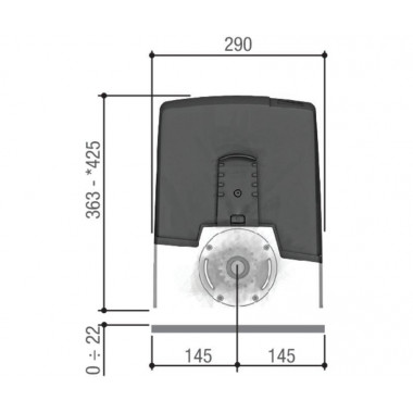 CAME BXV04AGS (801MS-0150) привод для откатных ворот до 400 кг