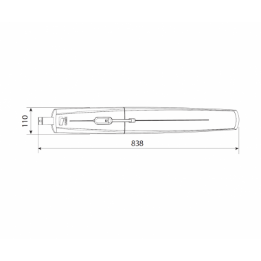 CAME AXI2500 (001SWN25) серый самоблокирующийся привод для распашных ворот