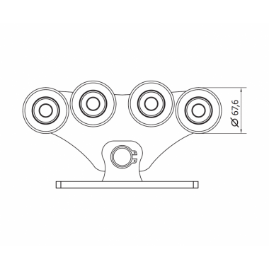 CAME SPEED MEK (1700190) тележка с 8 роликами до 700 кг