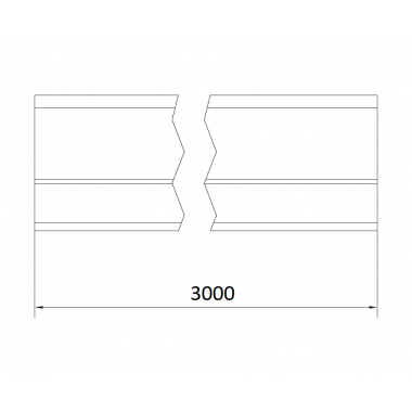 CAME STAGE MB 3 (1700169) рельс направляющий 3 м до 800 кг