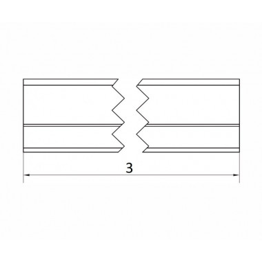 CAME STAGE SB 3 (1700167) рельс направляющий 3 м до 500 кг