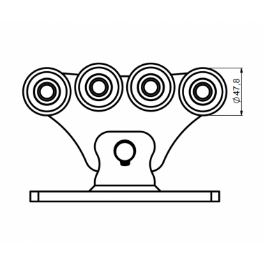 CAME SPEED SK (1700189) тележка с 8 роликами до 500 кг