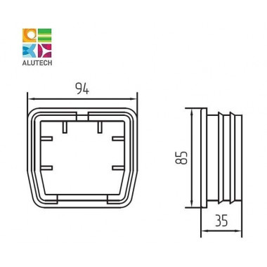 Alutech SGN.02.600 заглушка