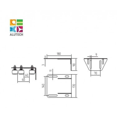 Alutech SGN.01.717 кронштейн