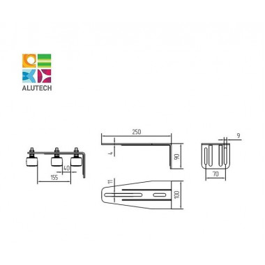 Alutech SGN.03.718 кронштейн