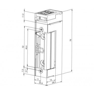 Smartec ST-SL351MNO защелка электромеханическая замок