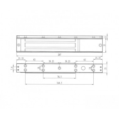 Smartec ST-EL180ML электромагнитный замок 180 кг