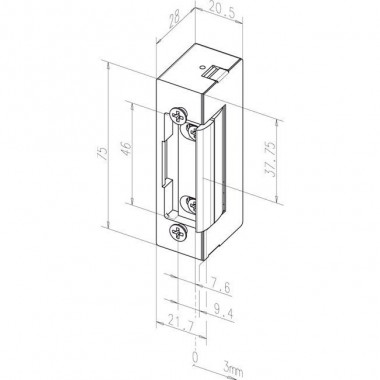 Smartec ST-SL150NO защелка электромеханическая замок