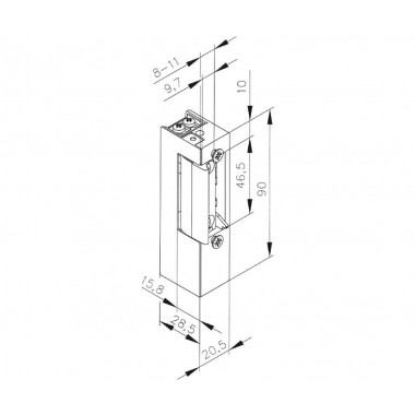 Smartec ST-SL151NC защелка электромеханическая замок