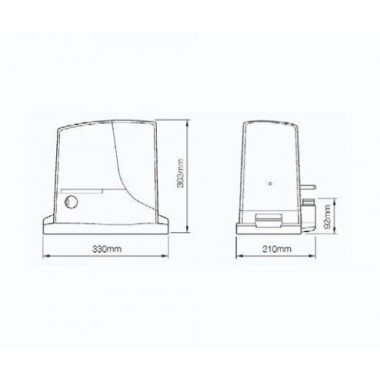 NICE RB1000BDKIT2 комплект автоматики для откатных ворот до 1000 кг