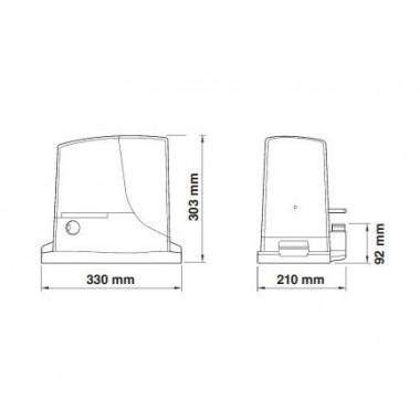 NICE RB1000KIT1 комплект привода для откатных ворот