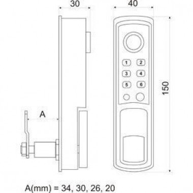 IronLogic Z-595 ibutton Keys (6182) электромеханический замок для мебели