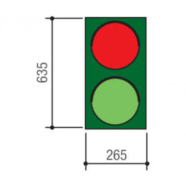 CAME PSSRV1 (001PSSRV1) светофор ламповый двухсекционный