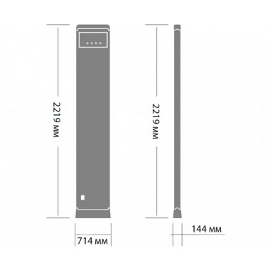 Блокпост M V 6 Монопанель монопанельный металлодетектор