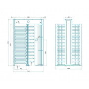 Блокпост СПЕКТР СТ 1А серия Z полноростовой турникет
