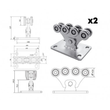 CAME KIT MARE S 03 (1710041) комплект консольного оборудования до 500 кг для откатных ворот