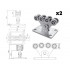 CAME KIT SOLE SE 03 (1710019) комплект консольного оборудования до 350 кг для откатных ворот