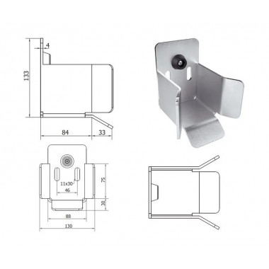 CAME KIT SOLE SE 03 (1710019) комплект консольного оборудования до 350 кг для откатных ворот