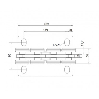 CAME SPEED S (1700001) тележка с 8 роликами 