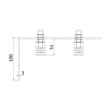 CAME FRS 2 (1700183) скоба направляющая с 2 роликами CAME FRS 2 (1700183) скоба направляющая с 2 роликами