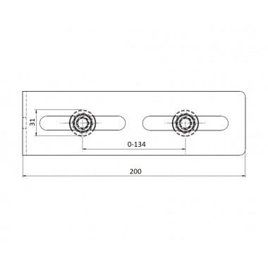 CAME FRS 2 (1700183) скоба направляющая с 2 роликами CAME FRS 2 (1700183) скоба направляющая с 2 роликами