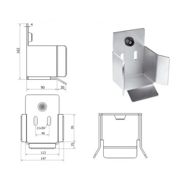 CAME M-ЭКОНОМ комплект консольного оборудования до 700 кг с рельсом 6 м для откатных ворот