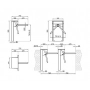 CAME STILE 110 001PSMM110E-01 турникет-трипод электромеханический
