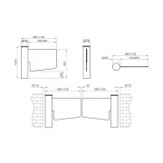CAME WING GL 001PSWNG4GLA1 турникет-калитка автоматическая