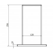 CAME PARK L (1700022) Кронштейн 256х120мм с крепежем для LAST L и всех моделей PADDOCK