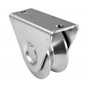 CAME WTV 824 (1700032) Колесо с 1 подшипником, V-образное сеч-е, D-80, с внешним кронштейном, до 150 кг