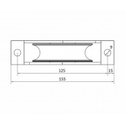 CAME WSO 1024 (1700041) Колесо с подшипником, полукруглое сечение, D-100, с внутренним кронштейном, до 300 кг