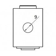 CAME H 18 (1700093) Петля регулируемая с гайкой, 42-68 мм, М18, под сварку