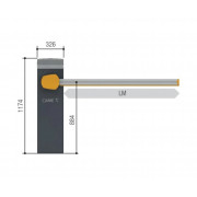 CAME GARD PX 4 KIT комплект шлагбаума для проезда до 3.8 метров