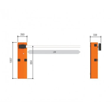 CAME G3750DX KIT1 Classico (G3750DX KIT1) Комплект шлагбаума шириной проезда до 4 метра правосторонний