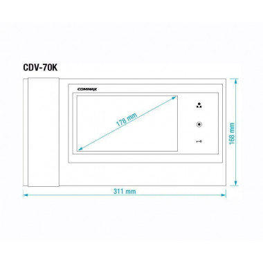 Commax CDV-70K/XL белый 7