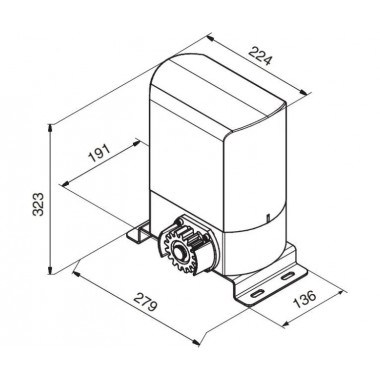 DoorHan SL-800KIT комплект привода для откатных ворот весом до 800 кг DoorHan SL-800KIT комплект привода для откатных ворот весом до 800 кг