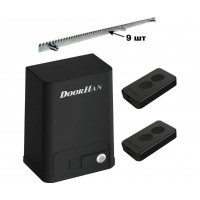 DoorHan SL-500PRO+R9 (SLIDING-500PRO+R9) комплект привода для откатных ворот весом до 500 кг с зубчатой рейкой