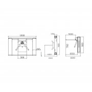 DormaKaba Easy Task 60 (19990007) тумбовый турникет