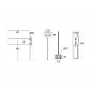 Калитка DormaKaba Easy Swing 40 Спаренная Master (19990027)