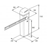 FAAC B614/5 дюралайт комплект электромеханического шлагбаума