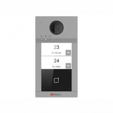 HiWatch VDP-D4212W(B)/Flush 2Мп IP вызывная панель на двух абонентов