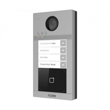 i-FLOW F-VI-1407ISMCWE1 2Мп IP вызывная панель на четырех абонентов i-FLOW F-VI-1407ISMCWE1 2Мп IP вызывная панель на четырех абонентов