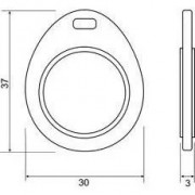 IronLogic IL-07EBW брелок EM Marine с кольцом