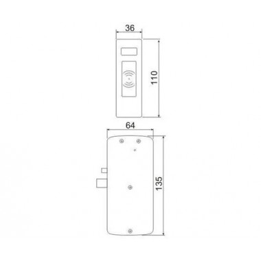 IronLogic Z-496 EHT серебро (5454 / 10041) электромеханический замок для мебели IronLogic Z-496 EHT серебро (5454 / 10041) электромеханический замок для мебели